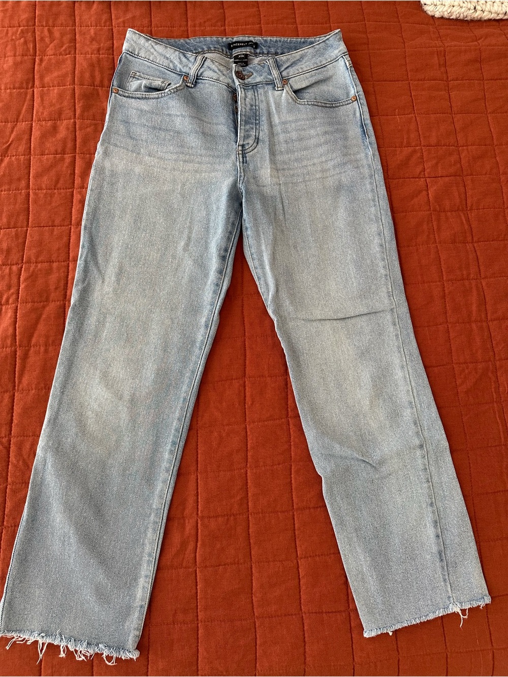 Sincerely Jules Light Blue Straight Leg Jeans